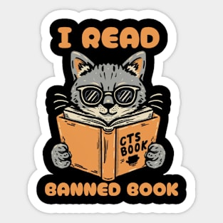 I read banned books Sticker